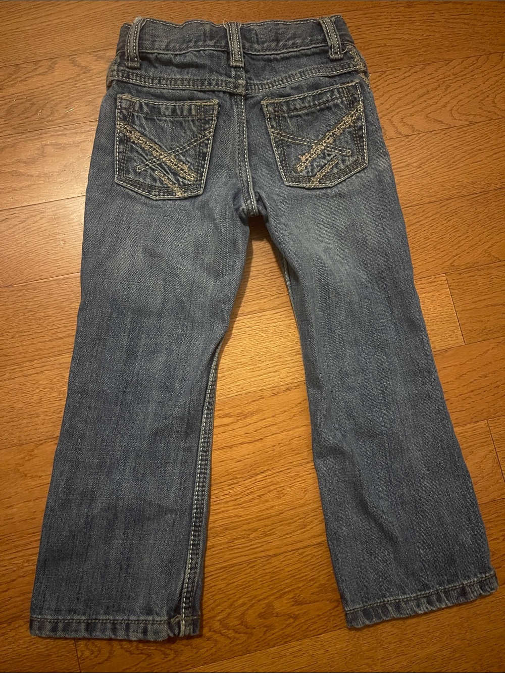 Wrangler Boys Blue Denim Jeans with Embroidered Back Pockets